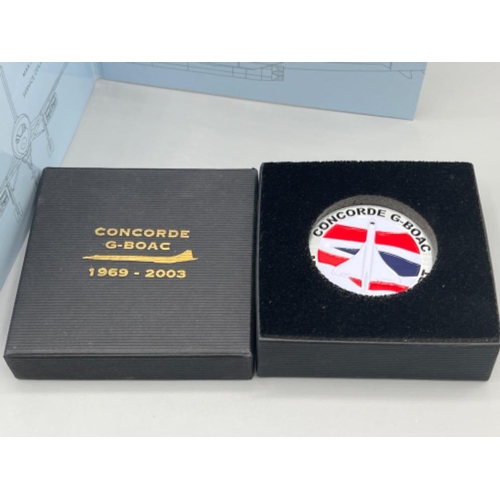 243 - Supersonic Concorde 50th anniversary 50p coin collection uncirculated