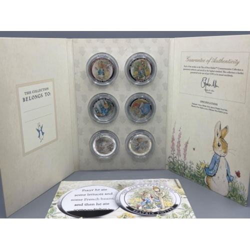 247 - The tale of Peter Rabbit commemorative coin collection Beatrix potter