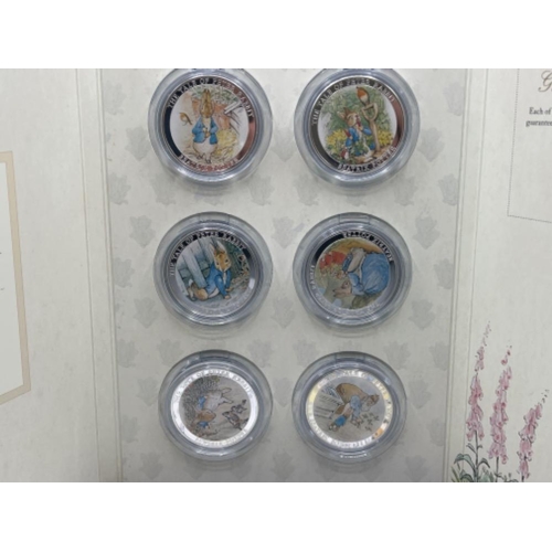 247 - The tale of Peter Rabbit commemorative coin collection Beatrix potter