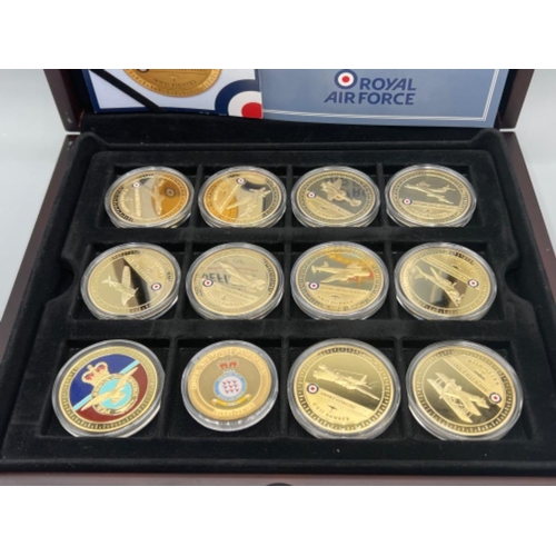 248 - The Squadron’s of the Royal Air Force coin collection with certificates