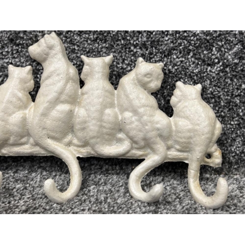 254 - Cats 6 hook key ring wall holder