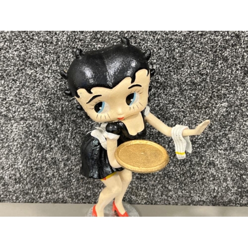 256 - Large cast Betty boo doorstop (waitress)