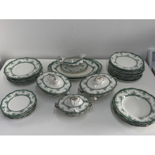 345 - Maddock & Sons “Hamilton” patterned 43 piece dinner service