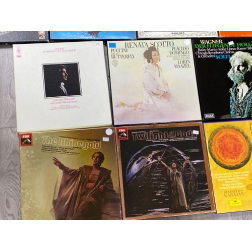 361 - Total of 13 Vinyl record box sets including Wagner & Mozart Don Giovanni etc