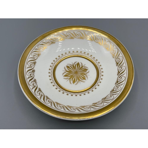 6 - Stunning CUP AND SAUCER, porcelain, KPM 18244-1847 eagle mark Königliche Porzellan-Manufaktur Berlin... 