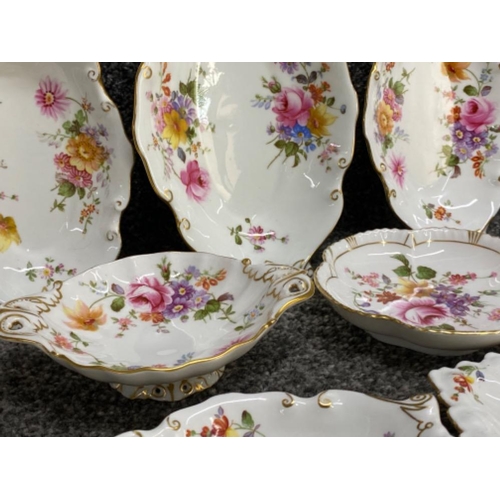 448 - Total of 15 pieces of Royal Crown Derby “posies” small dishes, various shapes & sizes