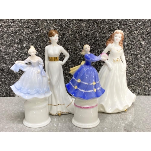 443 - 4x Coalport lady figures includes Savanna & Tiffany plus 2x others