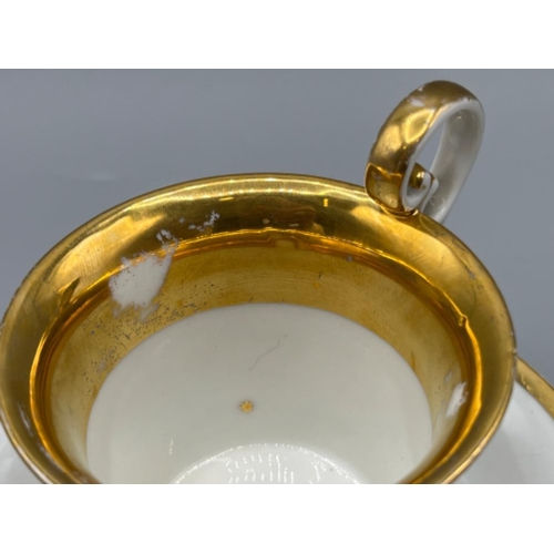 10 - Meissen 1924-1934 cup and saucer (ware on some gilt)