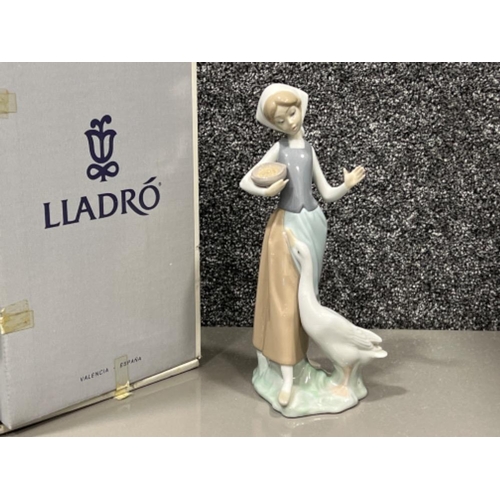 213 - Lladro 1052 “Feeding time” in good condition and original box