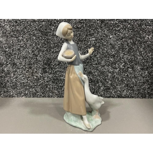 213 - Lladro 1052 “Feeding time” in good condition and original box