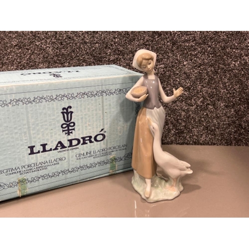 240 - Lladro 1052 “Feeding time” in good condition and original box