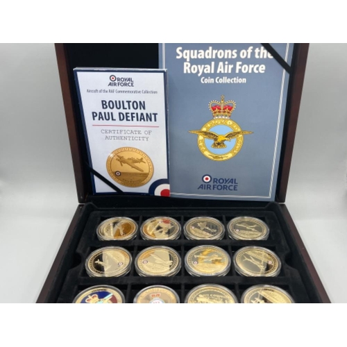 248 - The Squadron’s of the Royal Air Force coin collection with certificates