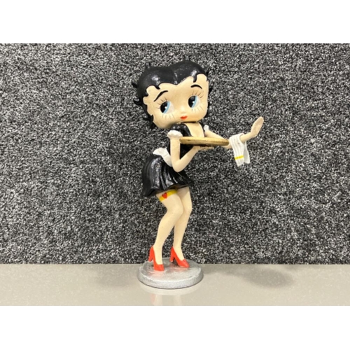 256 - Large cast Betty boo doorstop (waitress)