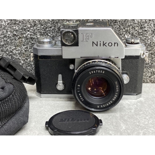 26 - Nikon F photomic film camera with lens