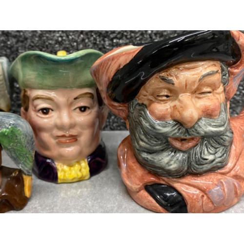 277 - Beswick character jug 1204 Mr Varden together with 3 Royal Doulton character jugs includes the falco... 