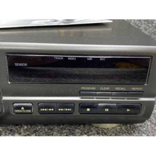 285 - Technics compact disc player model SL-PG590, with lead, remote & instructions