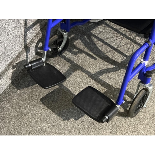 331 - Blue and black wheelchair in good condition