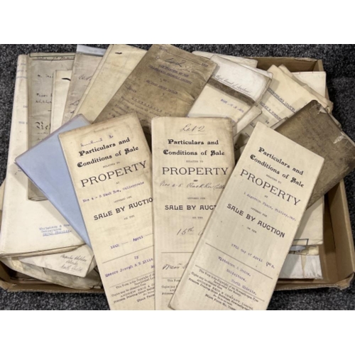 338 - Deeds and court of justice papers dating from 1880-1900s