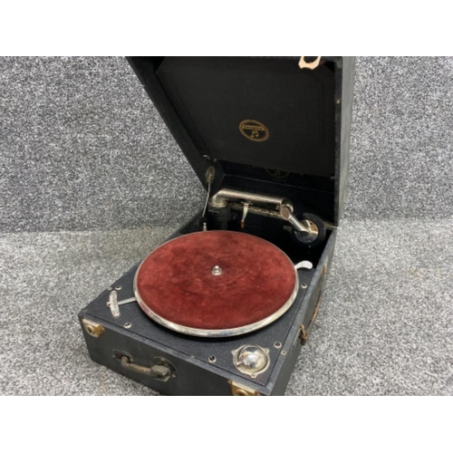 351 - Vintage Columbia table top portable gramophone