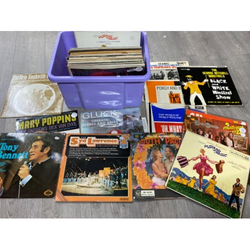 360 - Large quantity of LP records including musicals & classical music - Mary Poppins, sound of music etc