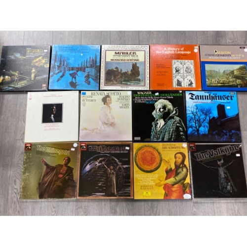 361 - Total of 13 Vinyl record box sets including Wagner & Mozart Don Giovanni etc