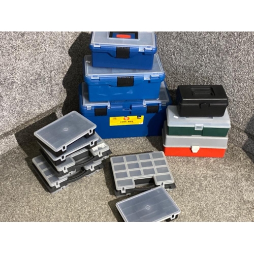 381 - Various tool boxes, 12 in total