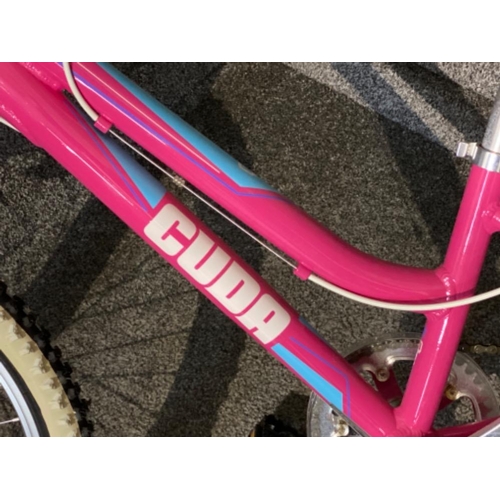 452 - Girls Cuda pink bike