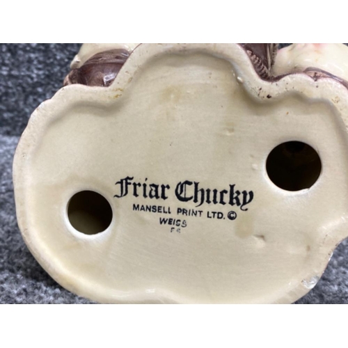 471 - Vintage Weiss Friar chucky monks egg holder - Mansell print LTD