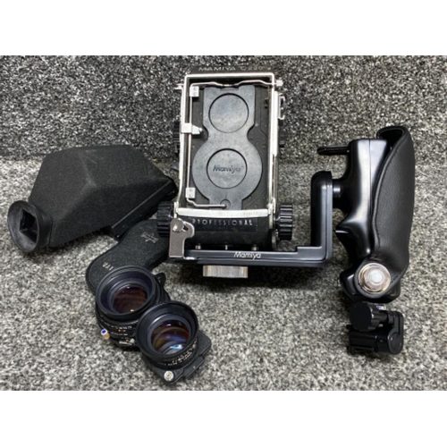 521 - Mamiya C220 Professional format camera with accessories including lens