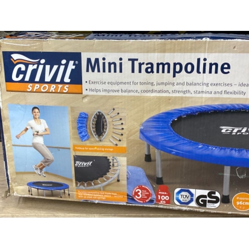 618 - Crivit Sports mini Trampoline (boxed)