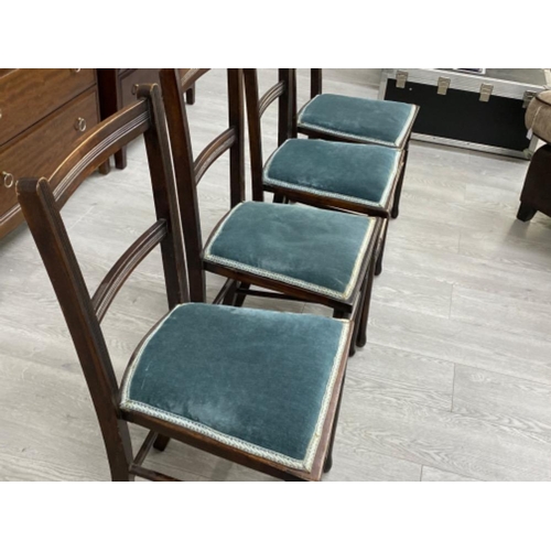 627 - Set of 4 mahogany framed 1920s Bedroom chairs