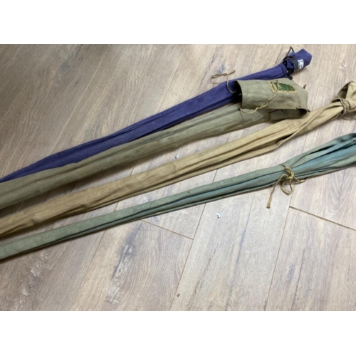 233 - 4x vintage course fishing rods in protective bags