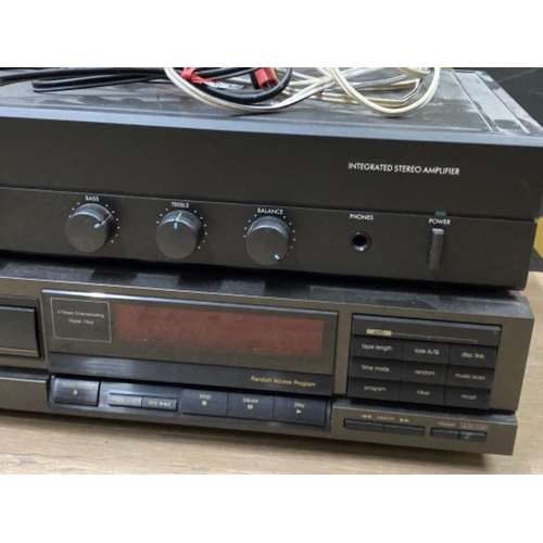 242 - ARCAM “Alpha” integrated stereo amplifier & Technics compact disc player model SL-P202A