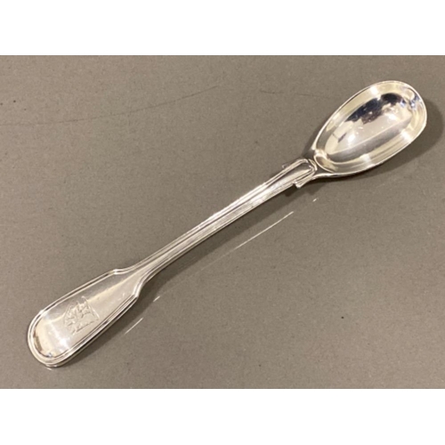 28 - Antique hallmarked London silver 1845 spoon - 35.4g