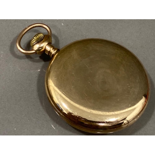 30 - Gents gold American Waltham pocket watch (tests at 12k)