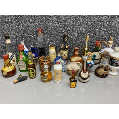 55 - Total of 23 miscellaneous vintage alcohol minatures - still sealed