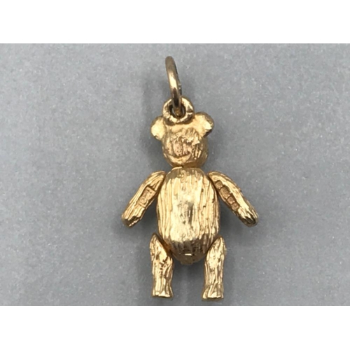 73 - 9ct Gold Teddy Bear Charm, 2.4g