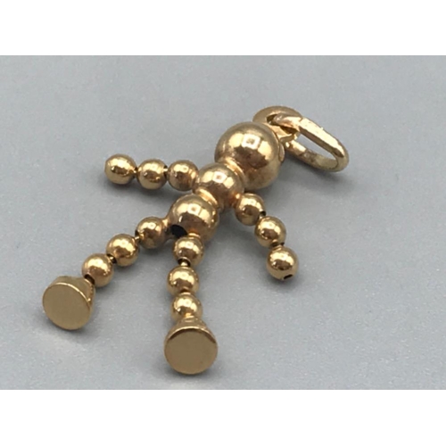 76 - 9ct gold artists dummy charm 1.5g