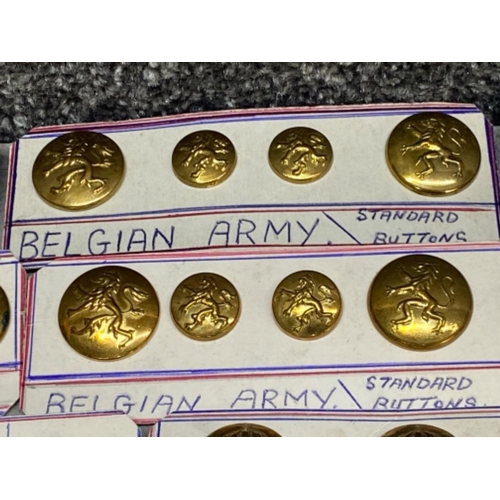 10 - Variety of Belgian military buttons - General service issue, Air Force etc