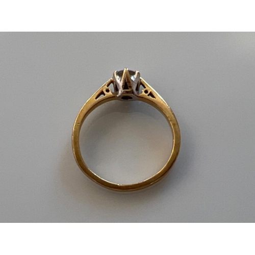 138 - Ladies 18ct gold diamond solitaire ring. Approx .25ct size J 2.2g - This will be available for colle... 