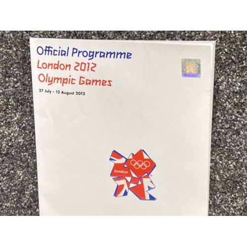 199 - Official programme London 2012 Olympic Games together with unused Paralympic Games ticket, Cheltenha... 