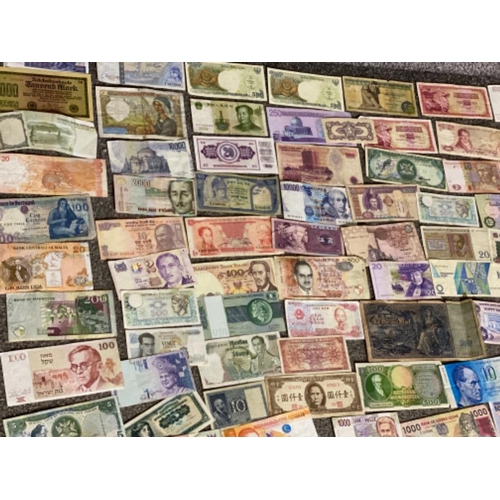 215 - Total of 173 miscellaneous banknotes from around the world - in mixed circulated grades