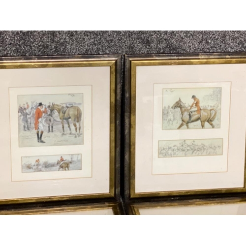 281 - Set of 4 Snaffles hunting prints