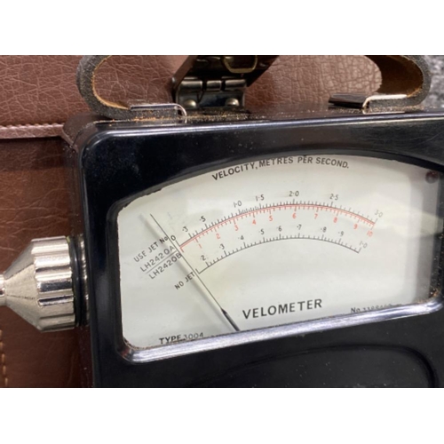 293 - Vintage SEI Velometer, with original case