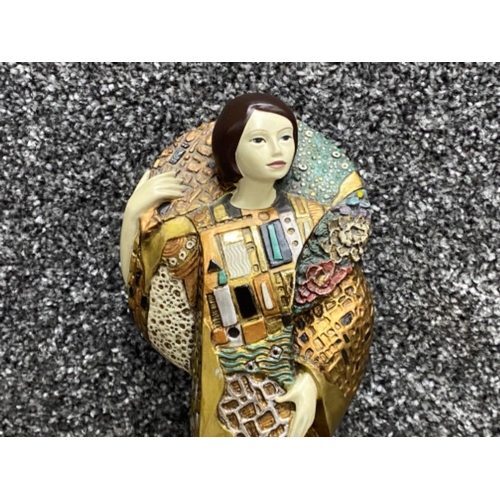 295 - Signed 1997 composition Auroro figurine after Gustav Klimt