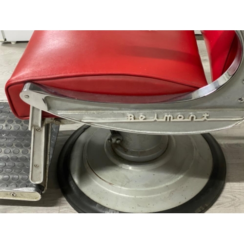 368 - Vintage Belmont swivel based barbers armchair