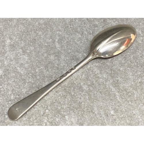 4 - Full hallmarked London silver tea spoon, dated 1929, 14.2g