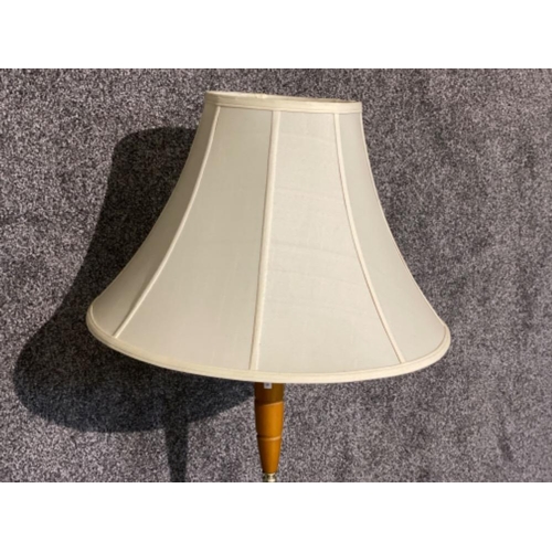 406 - 1970s Danish teak standard lamp & shade