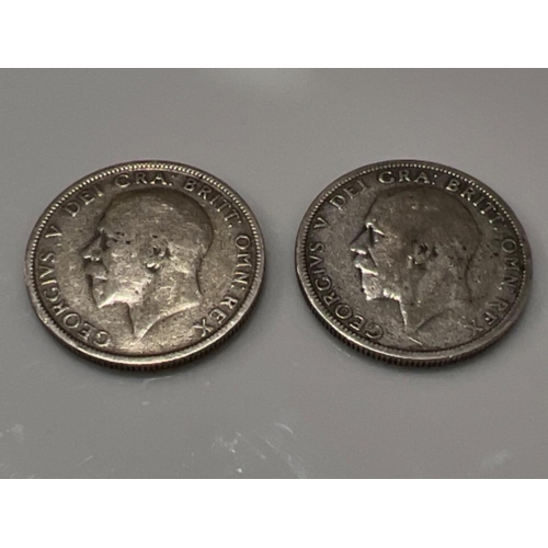 192 - 2 x George V silver one florin coins 1929 & 1936 - This will be available for collection from 27th A... 