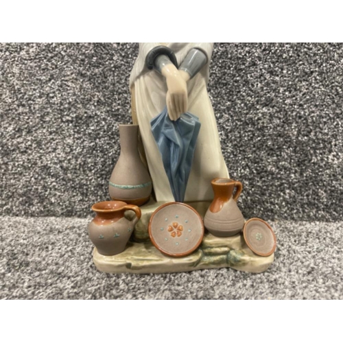 30 - Lladro 5081 pottery girl in good condition